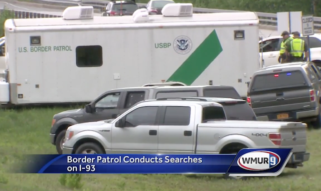 CHECK point do Border Patrol em New Hampshire prende 9