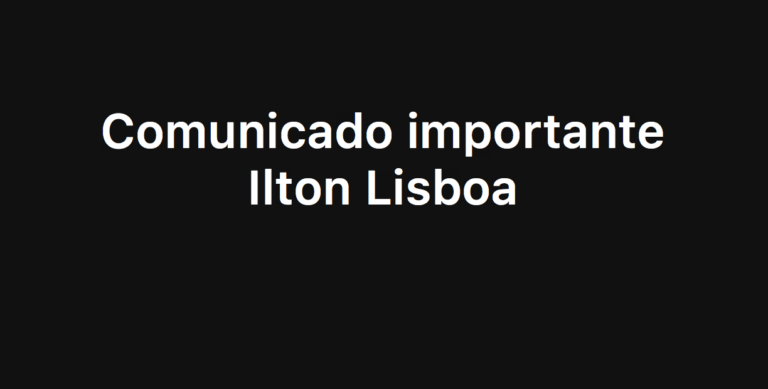 Ilton Lisboa – nota para a imprensa e meios de comunicação