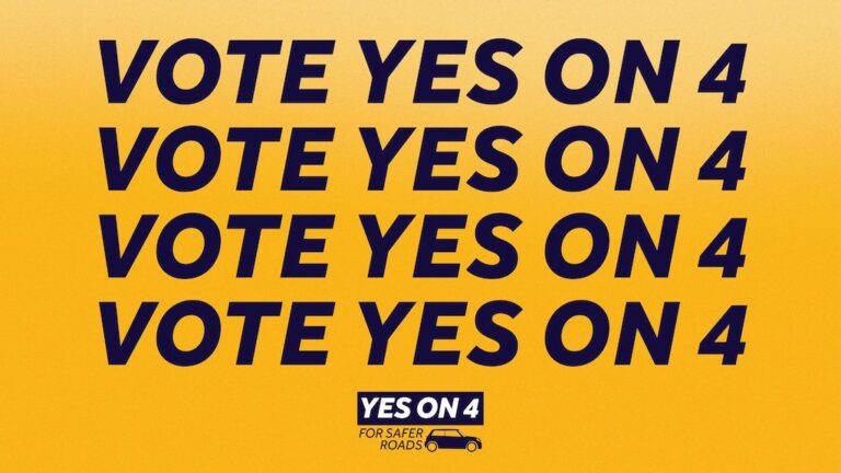 Na terça-feira, 8, vote YES on 4